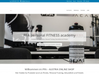 fitnessonlineshop.at Webseite Vorschau