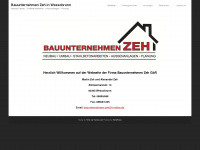 bauunternehmen-zeh.de Webseite Vorschau