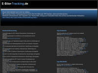 e-bike-tracking.de Webseite Vorschau