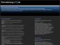 fahrradortung-gps.de Webseite Vorschau