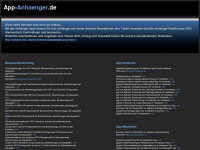 app-anhaenger.de Webseite Vorschau