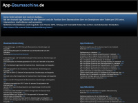 app-baumaschine.de Webseite Vorschau