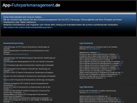 app-fuhrparkmanagement.de Webseite Vorschau