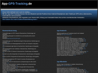 app-gps-tracking.de Webseite Vorschau