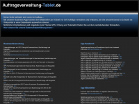 auftragsverwaltung-tablet.de Webseite Vorschau