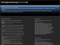 auftragsverwaltung-android.de Webseite Vorschau