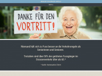 weniger-senioren-unfälle.ch Webseite Vorschau
