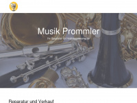 musik-prommler.de Webseite Vorschau