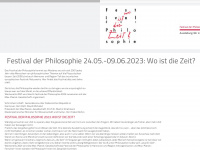 philosophiefestival.com Webseite Vorschau