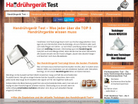 handruehrgeraet-test.net Webseite Vorschau