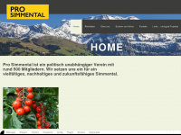 prosimmental.ch Webseite Vorschau