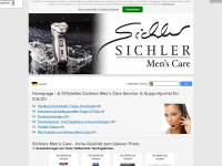sichler-mens-care.de Webseite Vorschau