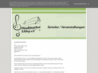 musikinstitut.blogspot.com Webseite Vorschau