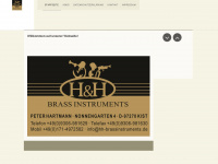 hh-brassinstruments.de Webseite Vorschau