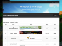 minecraft-servers.de Webseite Vorschau