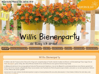 willis-bienenparty.de Webseite Vorschau