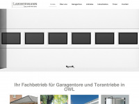 lanwermann-tore.de Webseite Vorschau