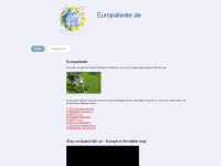 europalieder.de Webseite Vorschau