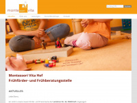 montessori-vita-hof.de Webseite Vorschau