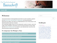 basisschrift.ch Webseite Vorschau