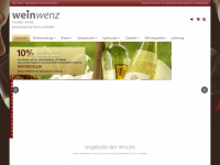 wein-wenz.de Webseite Vorschau