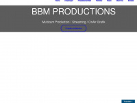 bbmproductions.ch Webseite Vorschau