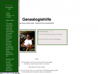genealogiehilfe.de Webseite Vorschau