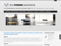 bcs-vitrinen.de Webseite Vorschau