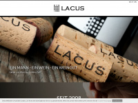 lacus-wine.com Webseite Vorschau