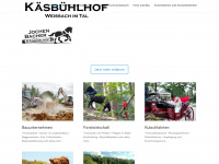 kaesbuehlhof.de Webseite Vorschau