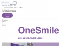 onesmile-zahnarzt.de Webseite Vorschau