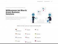 blue-and-green.com Webseite Vorschau