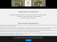 stolpersteine-guntersblum.de Webseite Vorschau