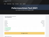 poliermaschine-test.de Webseite Vorschau