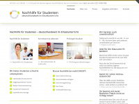 nachhilfe-fuer-studenten.com Webseite Vorschau