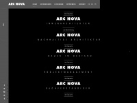 arcnova.eu Webseite Vorschau
