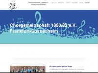 chorgemeinschaft-sossenheim.de Webseite Vorschau