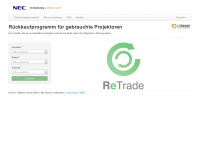 nec-retrade.com Webseite Vorschau
