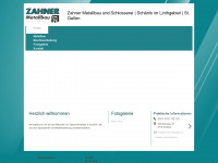zahner-metallbau.ch Webseite Vorschau