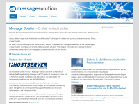 message-solution.com Webseite Vorschau