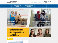 suizidpraevention-zh.ch Webseite Vorschau