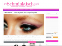 schminktische.info Webseite Vorschau