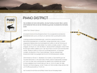 pianodistrict.ch Webseite Vorschau