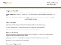 flughafen-taxiwien.at Webseite Vorschau