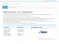 fw-it-solutions.de Webseite Vorschau