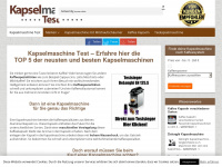kapselmaschine-test.eu Webseite Vorschau