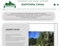 kanucamp-canow.de Webseite Vorschau