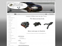 ps-motorentechnik-shop.de Webseite Vorschau