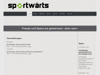 sportwärts.ch Webseite Vorschau