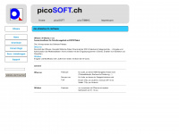picosoft.ch Webseite Vorschau